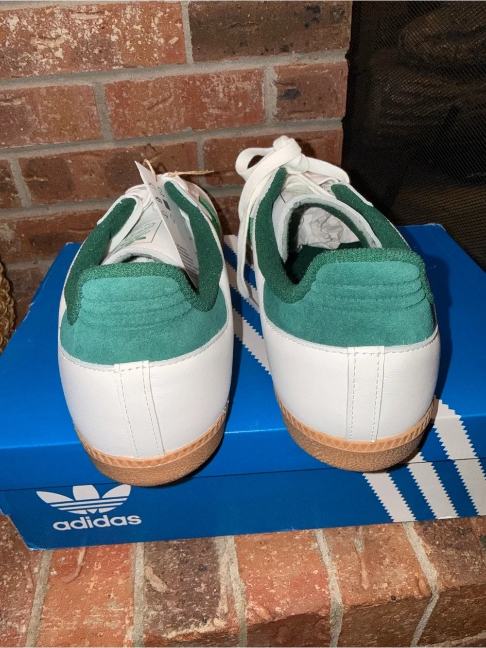 Adidas Samba OG White Green Gum Sole Men’s Size 13 NIB JI3202